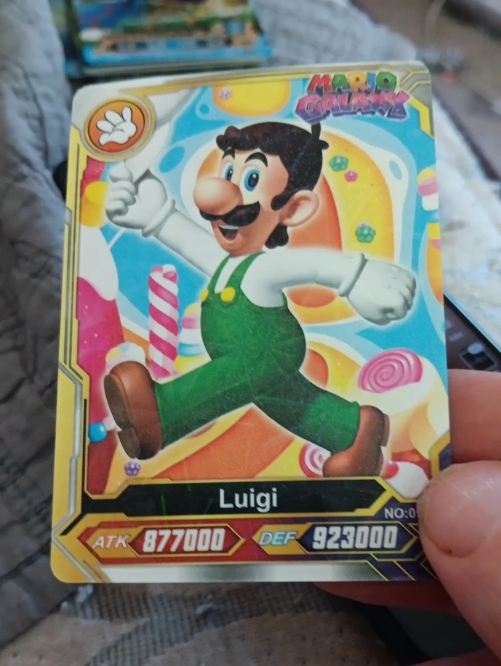 Nintendo Luigi Trading Card - Green, White, Brown